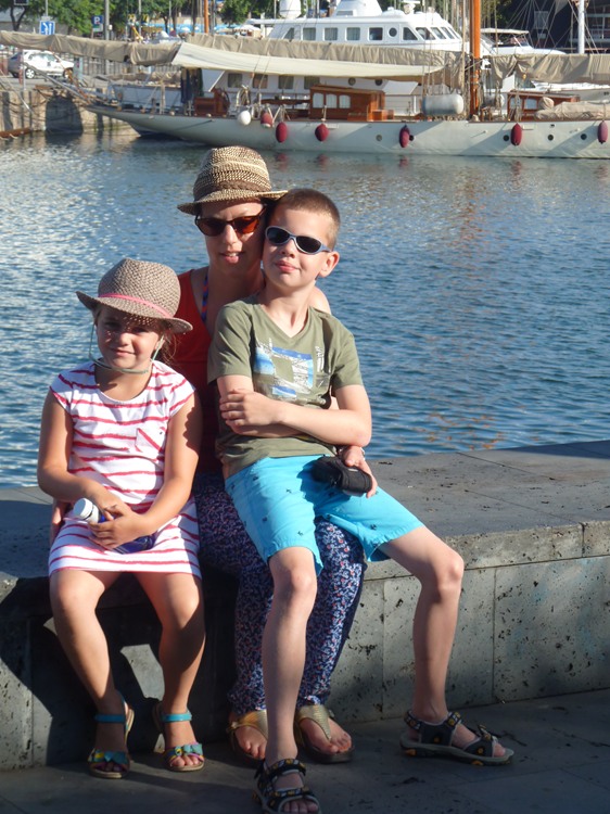 Familie op vakantie na kanker